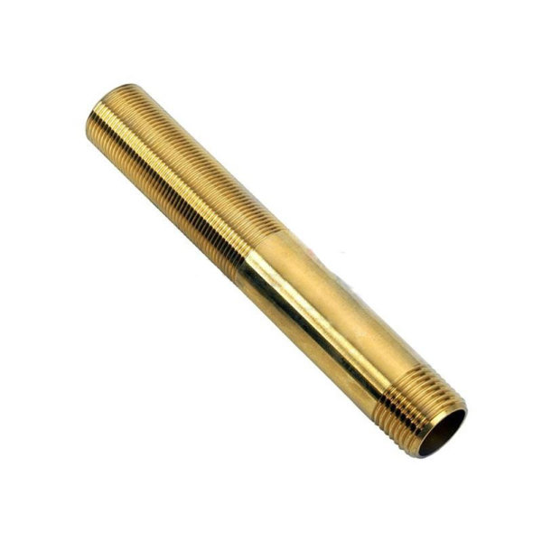 Plumbing N Parts 0.5 in. Cylindrical Brass Tub Spout Nipple in Brass